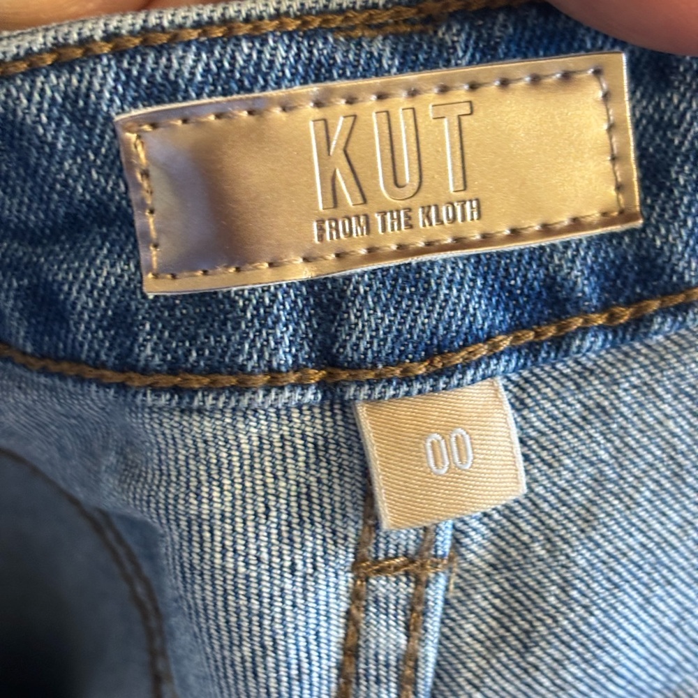 KUT FROM THE KLOTH jeans sienna high rise wide leg size 00 NWT - Picture 8 of 10
